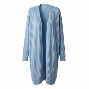 Ava & Viv Light Blue Open Front Cardigan